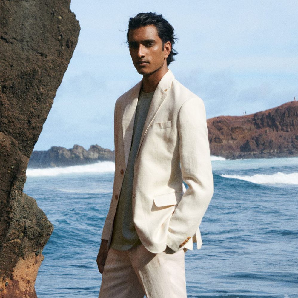 Men's Custom Silk-Blend Suit - Beach Wedding - Island Importer