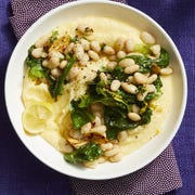 light dinner ideas - Beans and Greens with Lemon-Parmesan Polenta light dinner ideas beans and greens with lemon parmesan polenta