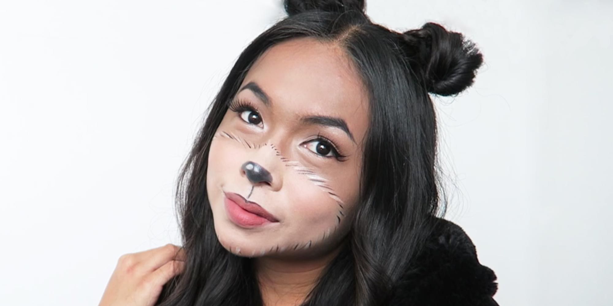 panda costume makeup