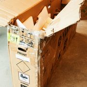 damaged shipping box
