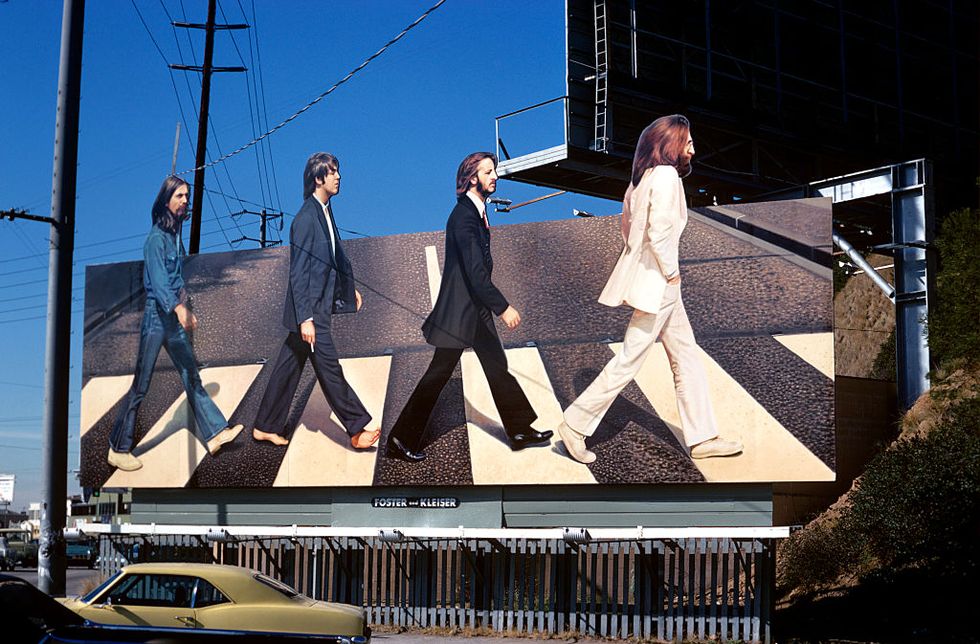 Beatles Abbey Road Billborad on Sunset Strip