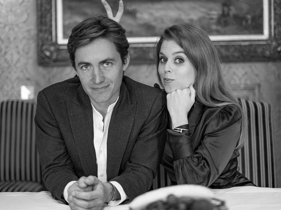 Princess Beatrice threw an engagement party last night