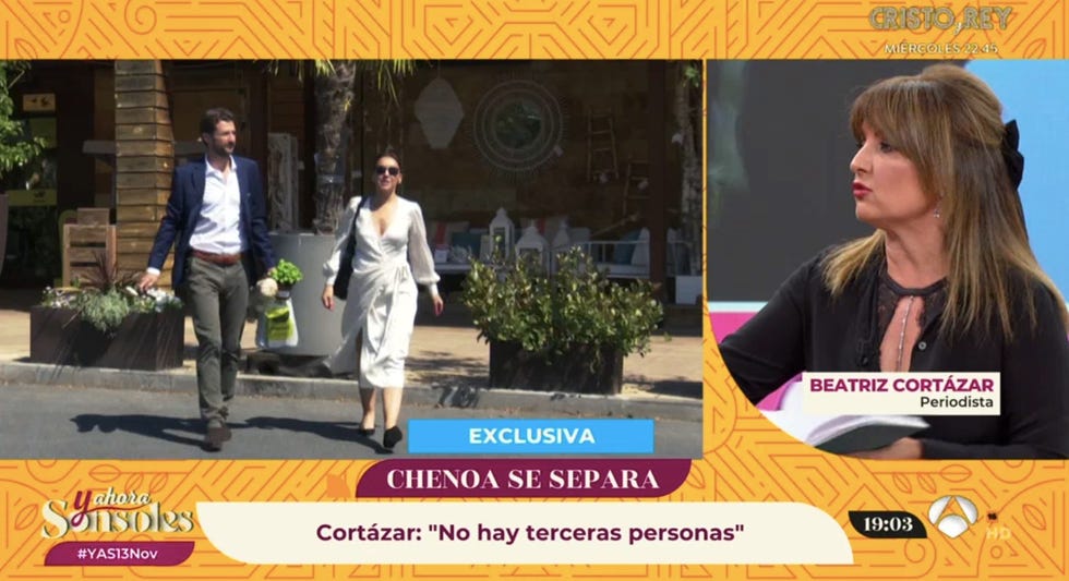 beatriz cortázar habla con chenoa tras su ruptura