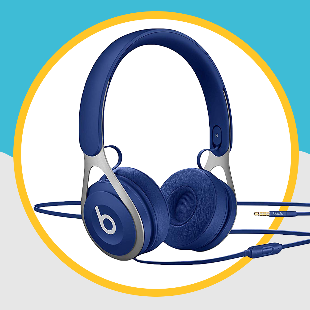 Headphones, Audio equipment, Headset, Blue, Gadget, Audio accessory, Technology, Electronic device, Hearing, Personal protective equipment, 