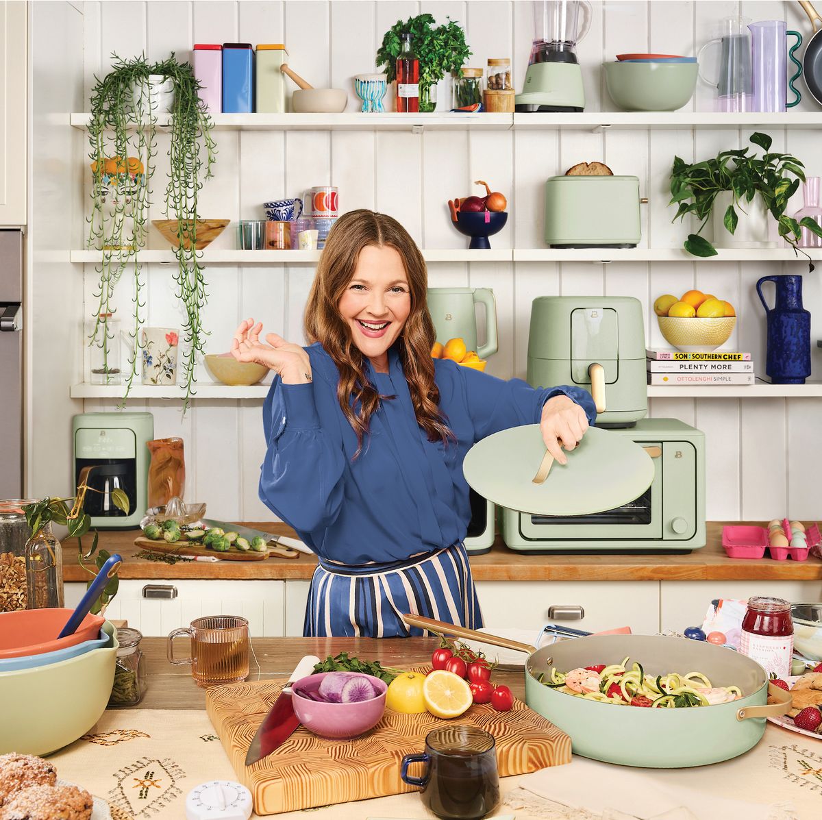 Drew Barrymore's New Talk Show Set Has the Dreamiest Kitchen