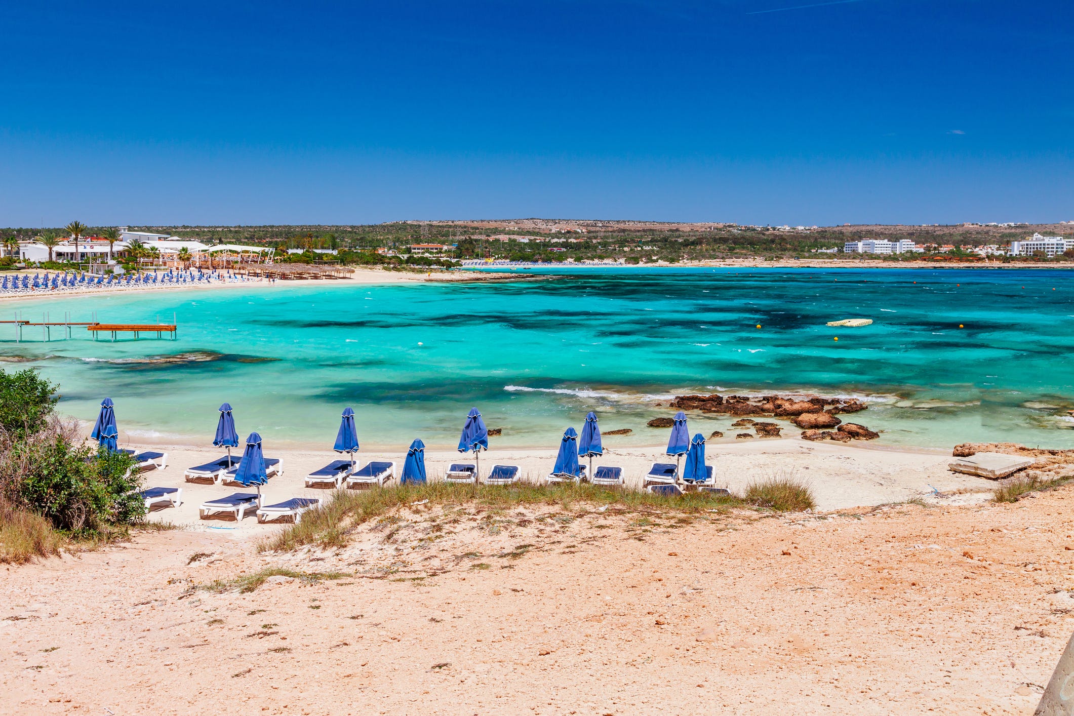Nissi beach and Cavo Greco in Ayia Napa, Cyprus