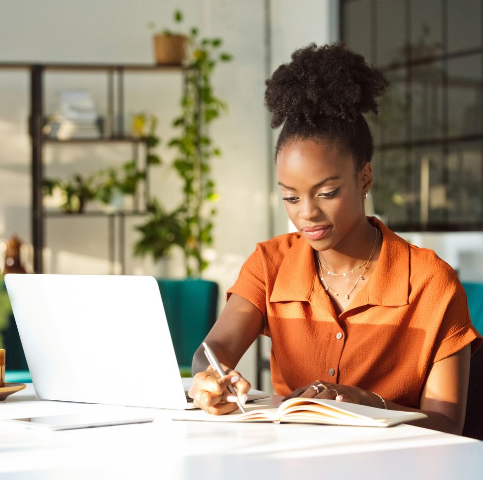 woman working in a creative studio