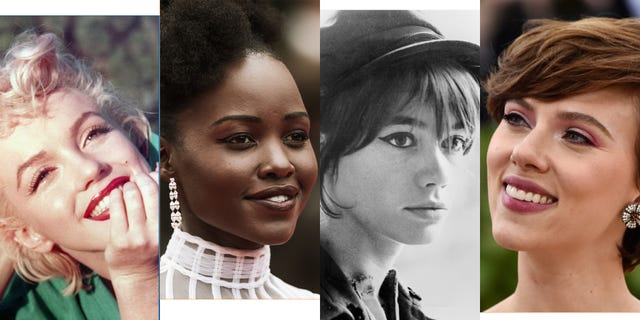 Marilyn Monro Lupita Nyong'o Francoise Hardy Scarlett Johansson