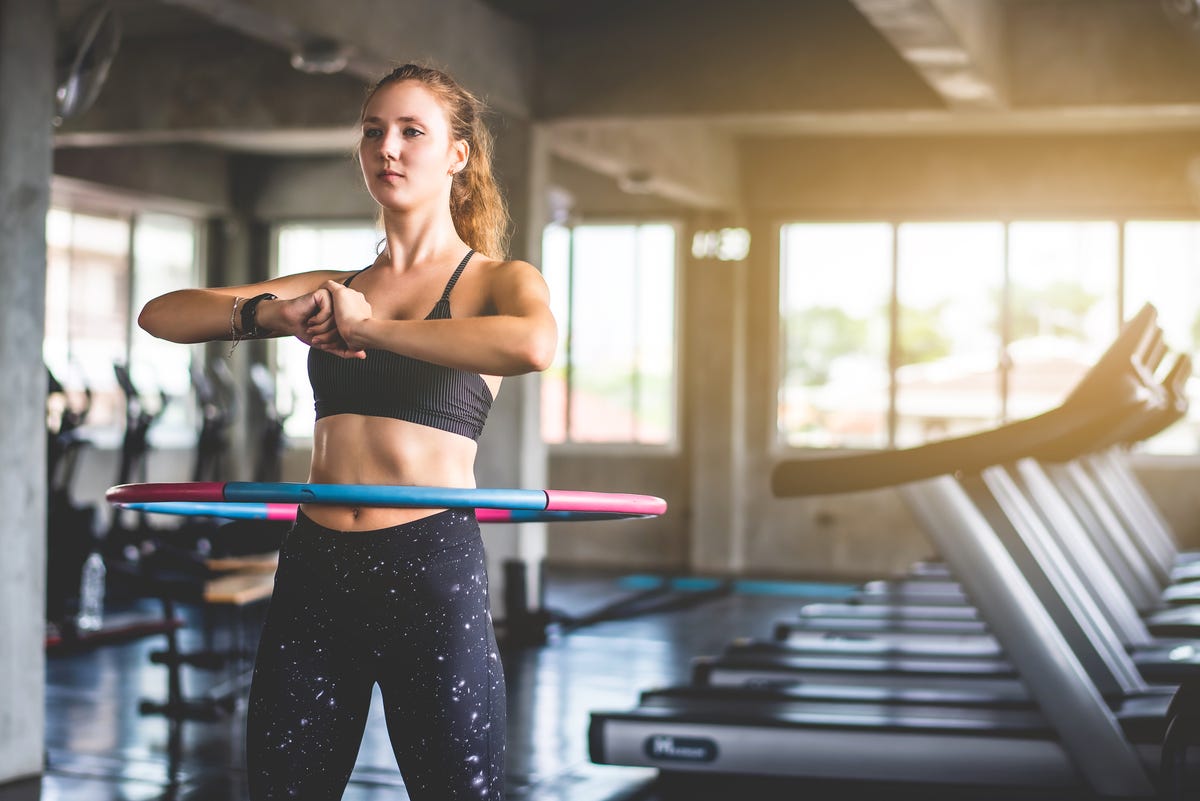 Weighted hula hoop for deals exercise and fitness