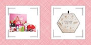 sephora and self care beauty advent calendars on red background