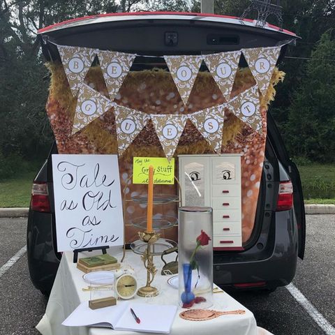 beauty and the beast trunk or treat