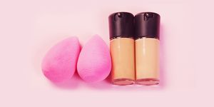 Pink, Skin, Cosmetics, Lipstick, Lip, Material property, Lip gloss, Tints and shades, Liquid, Peach, 