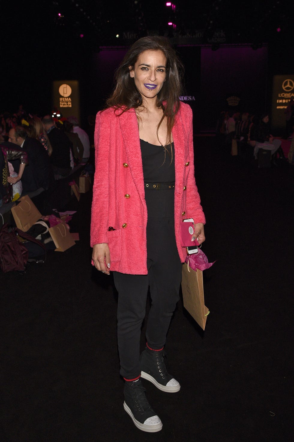 Pink, Fashion, Clothing, Fashion show, Outerwear, Event, Fashion design, Fashion model, Footwear, Street fashion, 