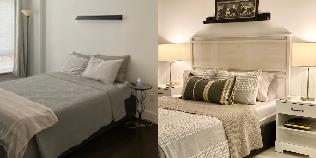 before and after bedroom makeover
