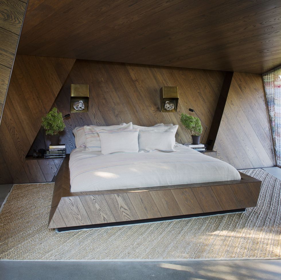bedroom of daniel libeskind designed architectural home of tobias meyers