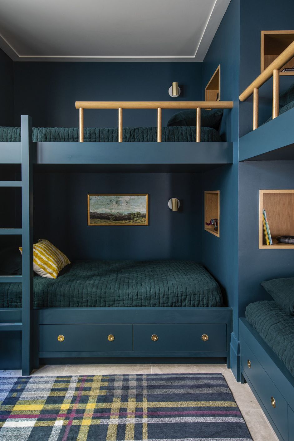 a room with bunk beds
