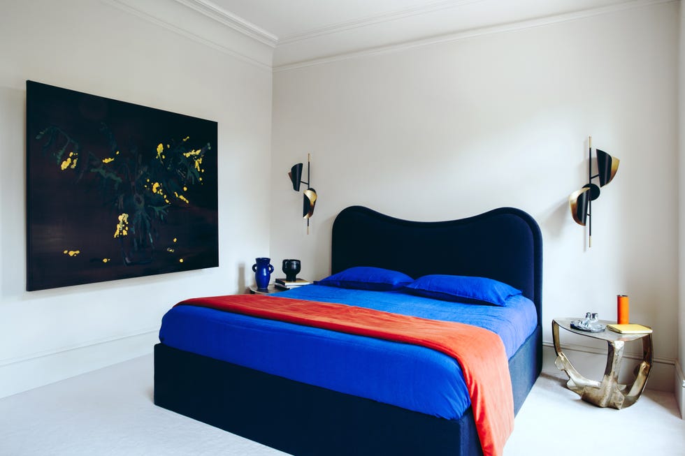 bedroom in paris apartment by studio rmgb