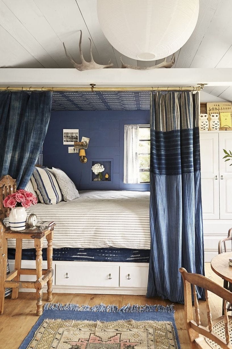 bedroom storage ideas, built in drawers under the bed