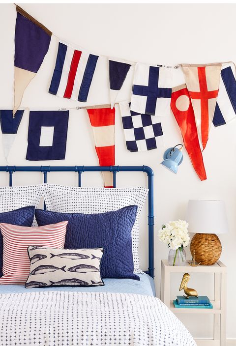 bedroom wall decor ideas flags