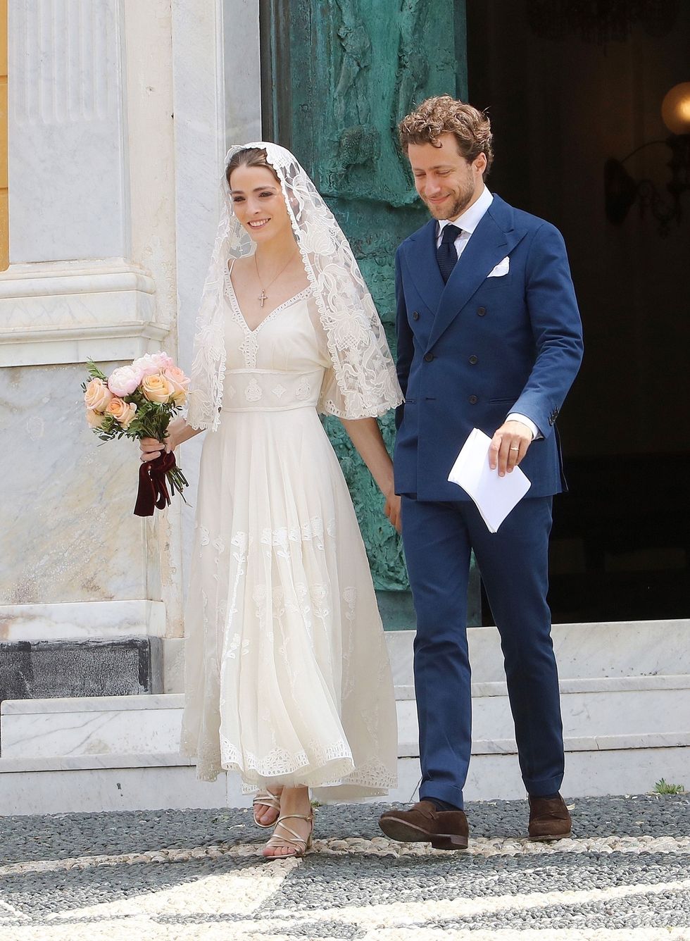 Bee Shaffer's Italian wedding dress is as stylish as you would expect – See  Bee Shaffer's second wedding dress
