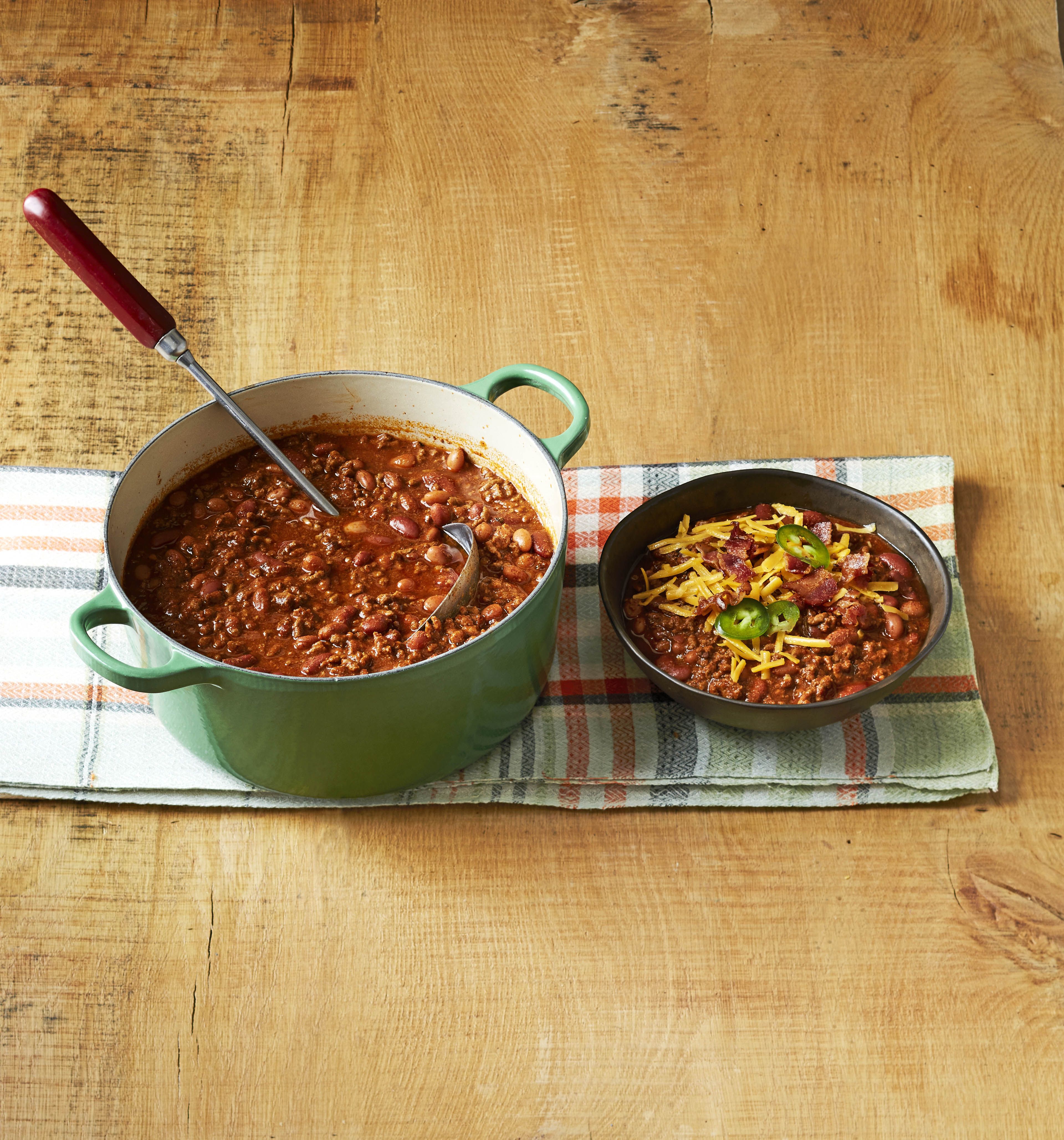 Beef-and-Bean Chili Recipe -- How To Make Hearty Beef Chili