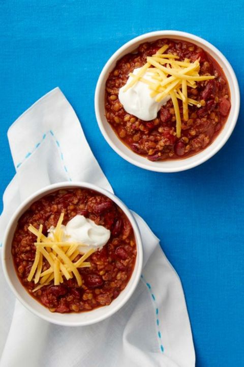 halloween dinner ideas beef and lentil chili
