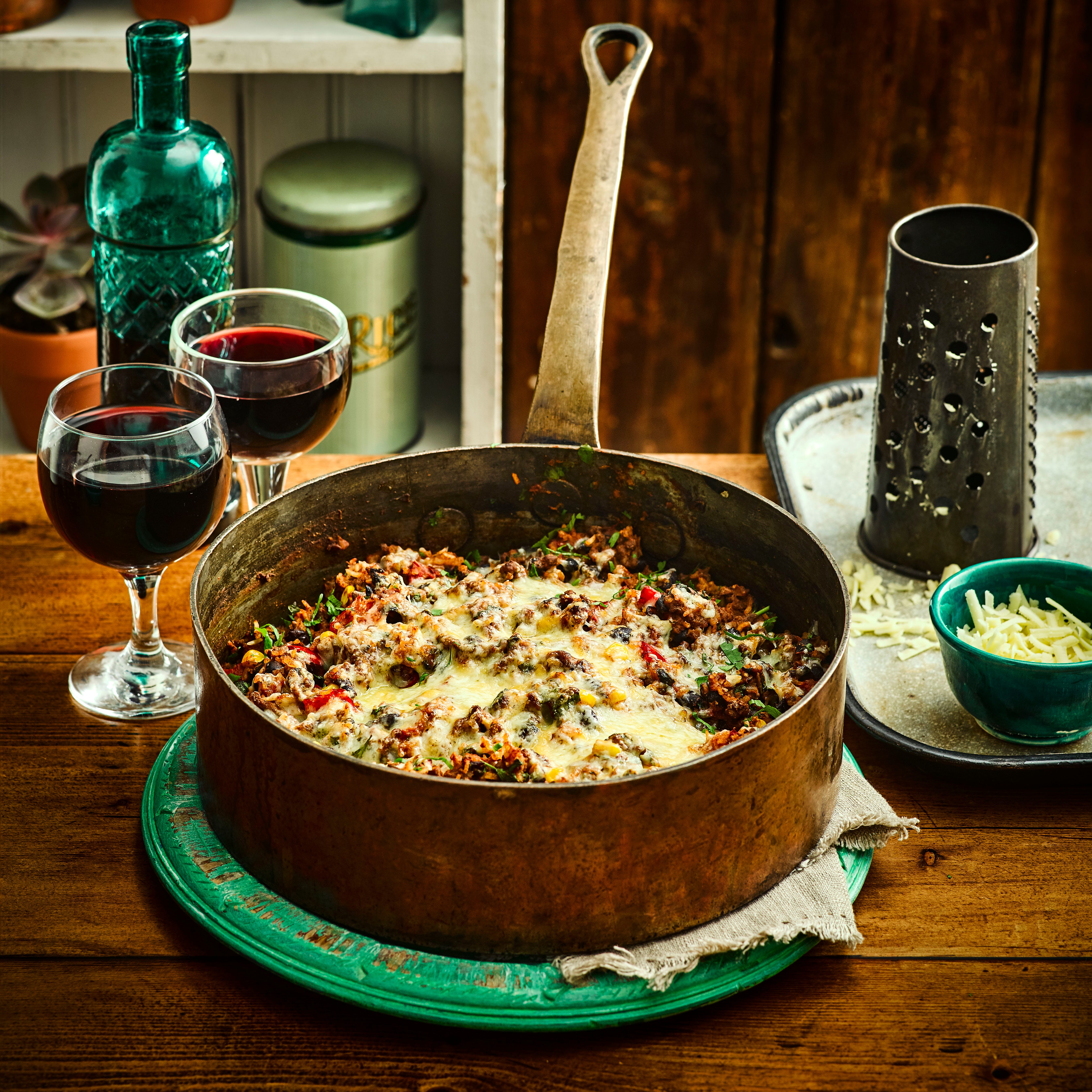beef enchilada rice