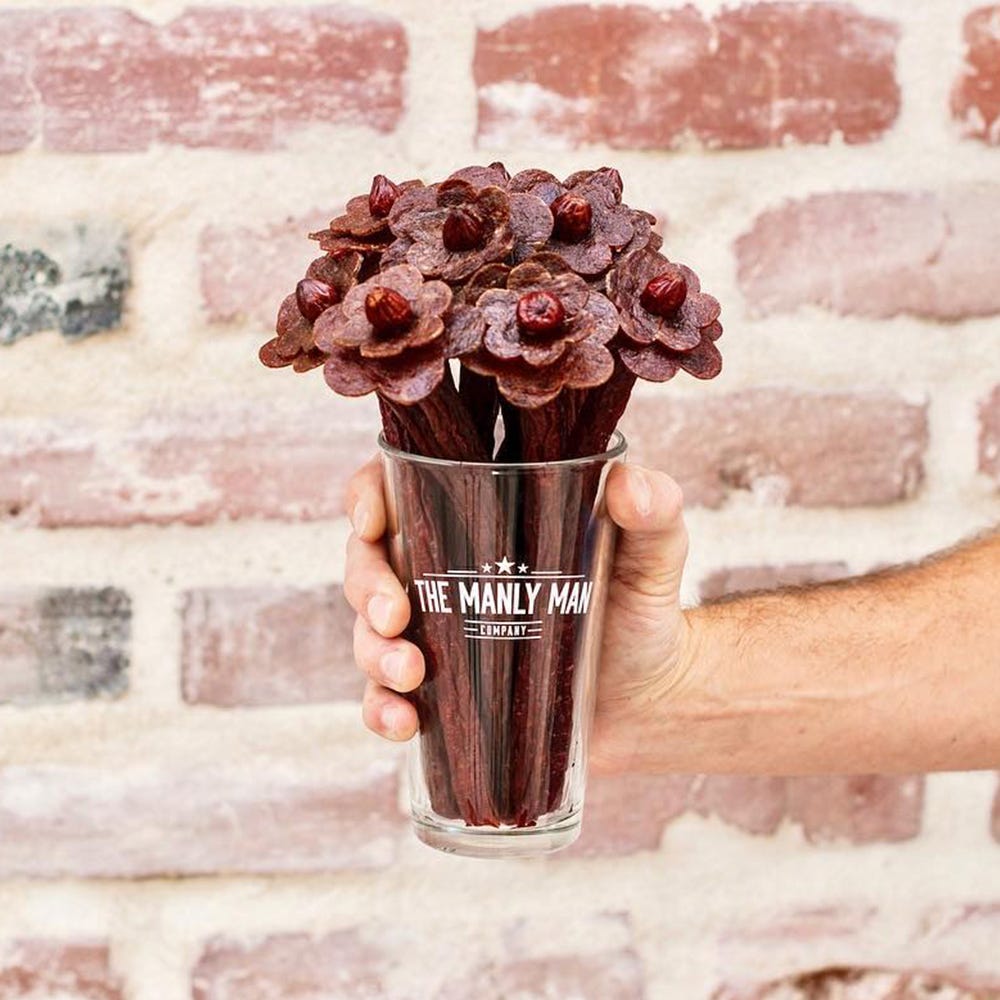 Your Valentine Will Go Crazy Over This Beef Jerky Flower Bouquet