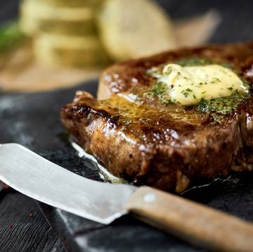 beef steak with garlic butter