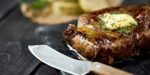 beef steak with garlic butter