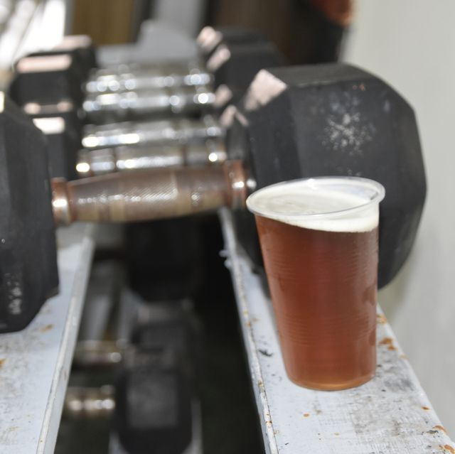 beer in the gym