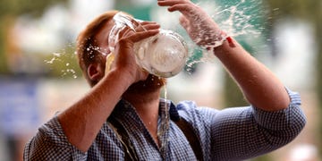 Water, Product, Drinking water, Drinking, Hand, Liquid bubble, Drinkware, Drink, Tableware, 
