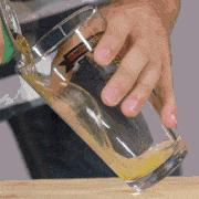 pouring the best beer for runners