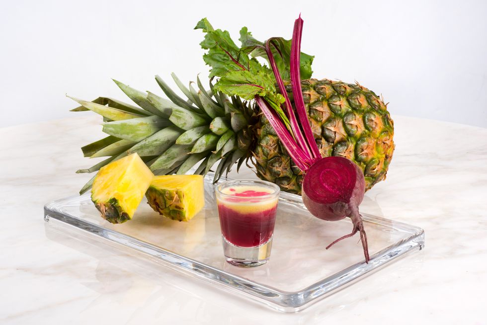 beetroot and pineapple juice