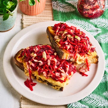 Quick beetroot kimchi and cheddar toasts recipe quick beetroot kimchi and cheddar toasts recipe