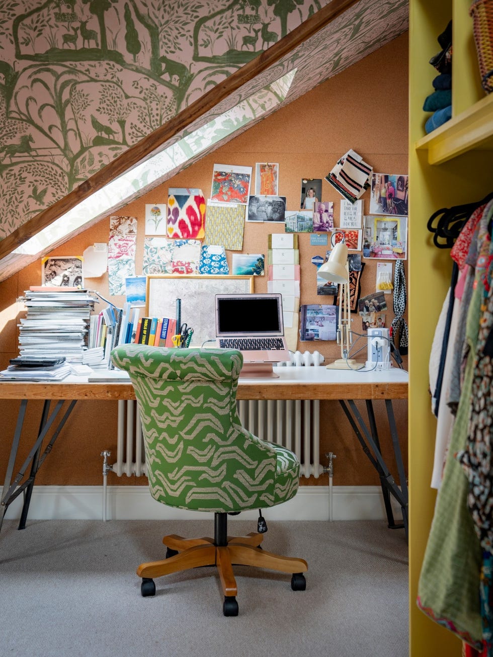 before after loft conversion home office dressing room