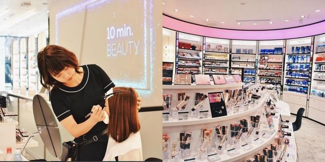 Hair, Skin, Product, Beauty, Snapshot, Hair coloring, Outlet store, Customer, Building, Footwear, 