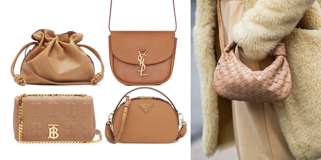 Bag, Handbag, Brown, Beige, Fashion accessory, Tan, Leather, Caramel color, Fawn, Fur, 