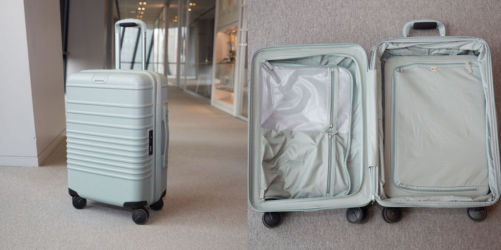 suitcases from beis open and closed