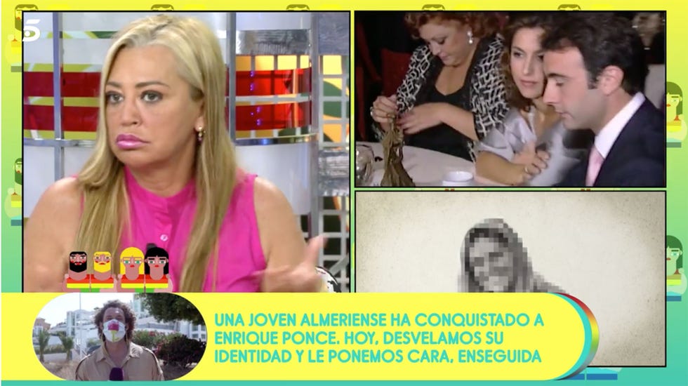 belén esteban en 'sálvame' hablando de la separación de paloma cuevas y enrique ponce
