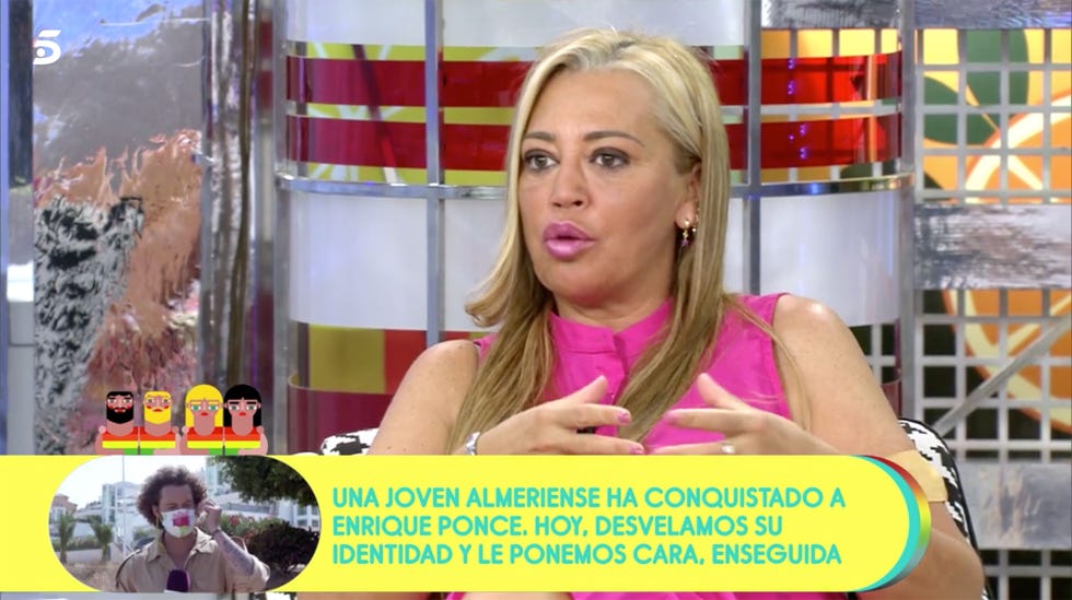 belén esteban en 'sálvame' hablando de la separación de paloma cuevas y enrique ponce