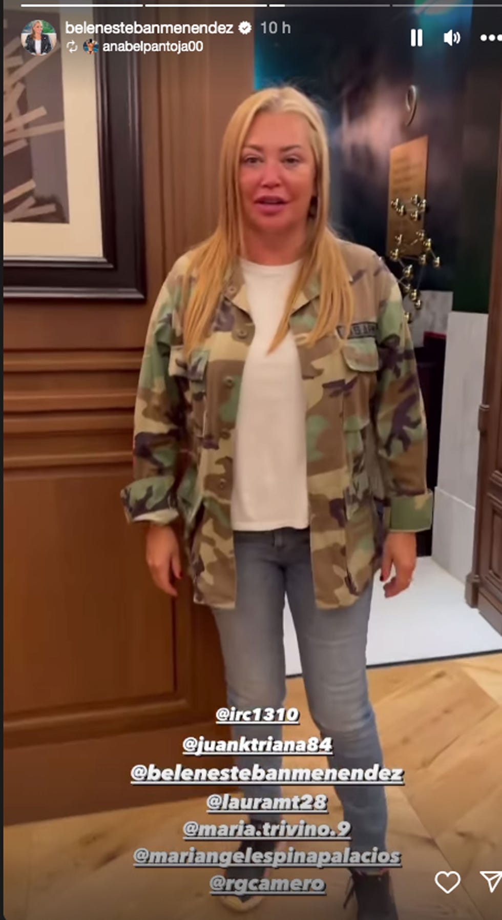 belen esteban en la rueda de prensa de salvese quien pueda