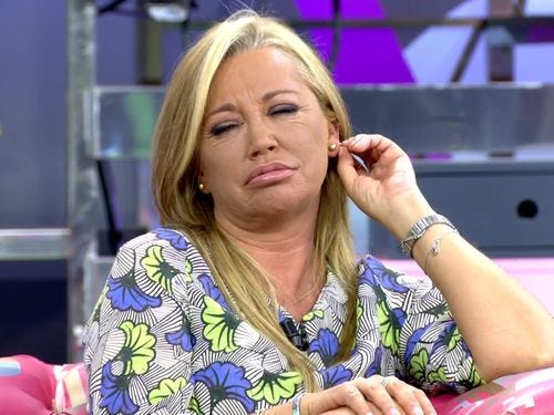 belen esteban en el plato de salvame