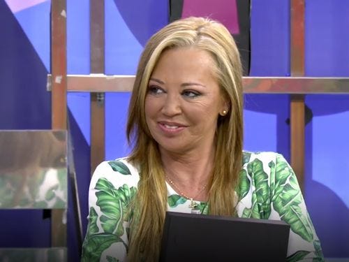 belen esteban sentada en el plato de salvame