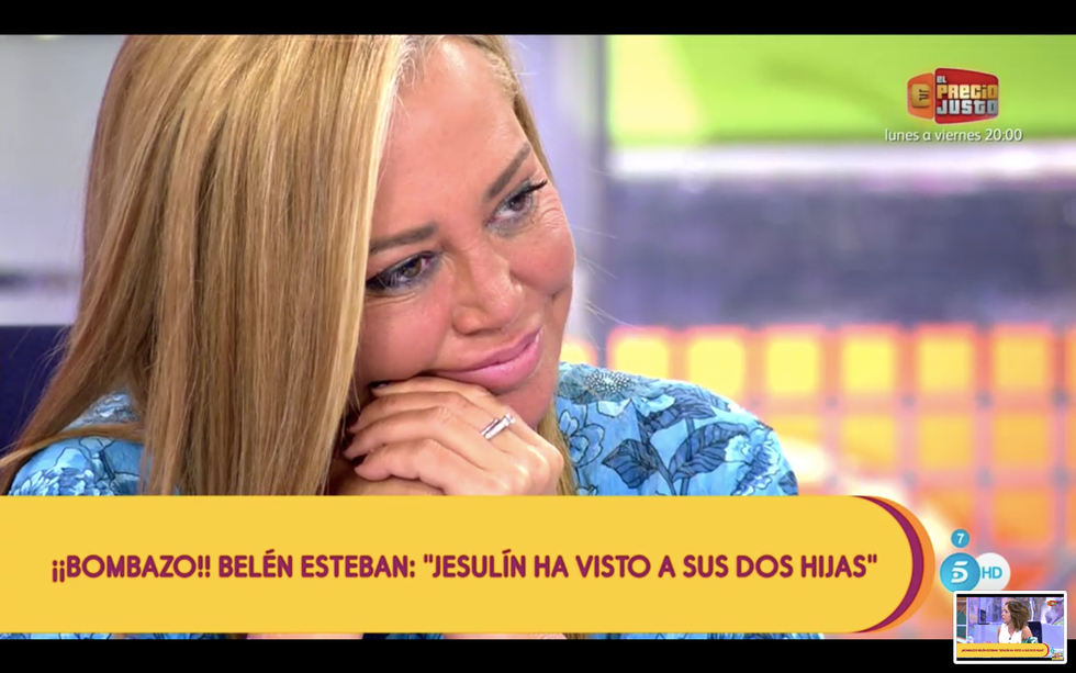 belén esteban afirma que jesulín ha viso a sus hijas