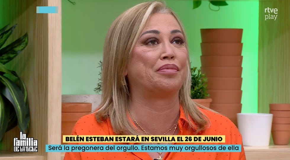 belen esteban en el plato de la familia de la tele
