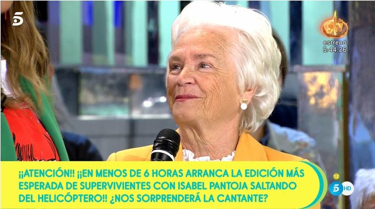 Carmen Menéndez, madre de Belén Esteban