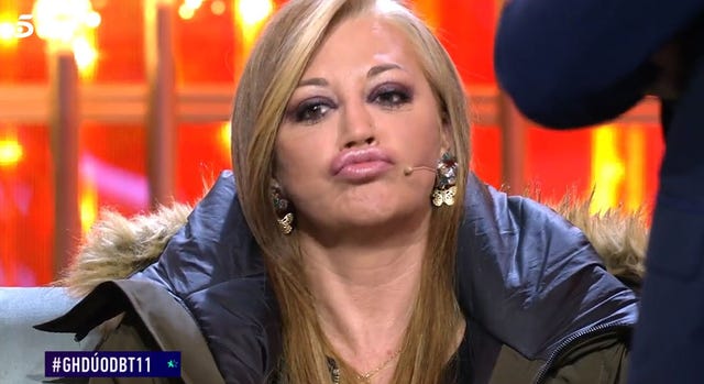 belén esteban se planta y le envía un tirito a jordi gonzález por el frío en el plató del debate de 'gh dúo'