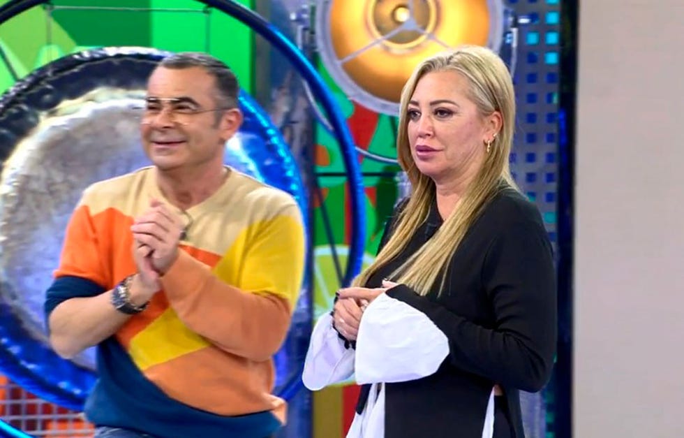 belén esteban recibe una broma por su 48 cumpleaños en 'sálvame'