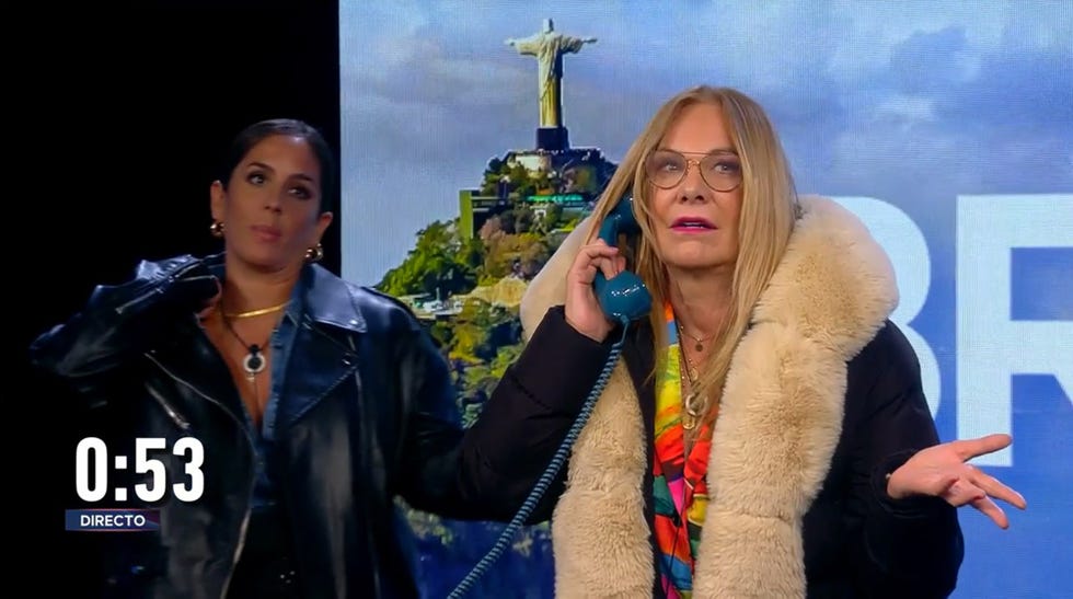 belen ro hace una llamada internacional en una prueba en gh vip 8